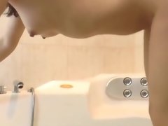 In the Bathtub Fucking Hairy Pussy Cum Swallowing