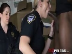 Horny blonde loves doggystyle dressing as a cop to get fucked by black dudes. Visit us