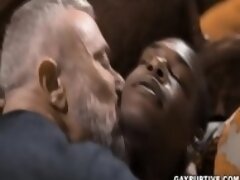 Black hunk confessing his feelings with his old gay neighbor