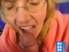 Blowjob Buddy gets Cum in her Mouth