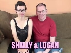Geeky Slut Shelly Takes Off Her Lingerie To Bounce On A