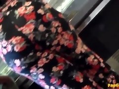 Black mom fat jiggly ass at coldstone