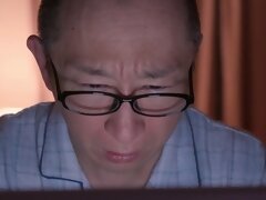 Japanese mom blindfolded - Fetish sex, threesome, cumshot