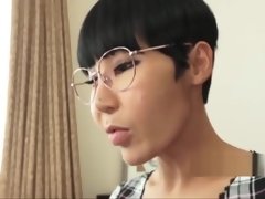 Ugly Korean MILF with Glasses in Japan