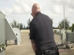 Full bosom female cops ride and blow big black pecker in a hidden rooftop.