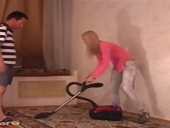 Euro Step Mom Seduces Well Touching Step-son