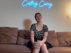 Casting Curvy - Big Titty Art Hoe Tries Out For Porn 11 Min