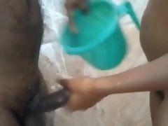 desi wife enjoying sex with cousin with moaning and sprayed cum on her body